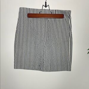 Dynamite White and Blue Mini Pencil Skirt for Casual Wear